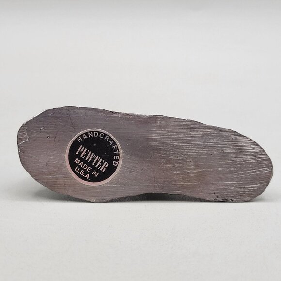 Ricker Pewter Standard Poodle Figurine Lying Dog Standard Poodle Canine - Picture 6 of 6